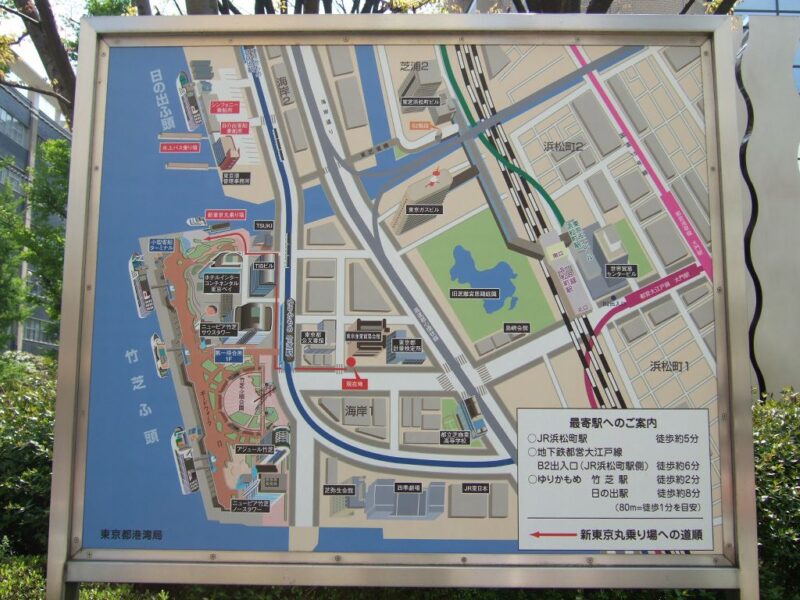 竹芝界隈地図
