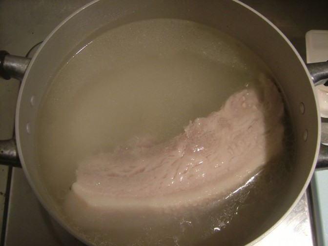 30分煮た豚