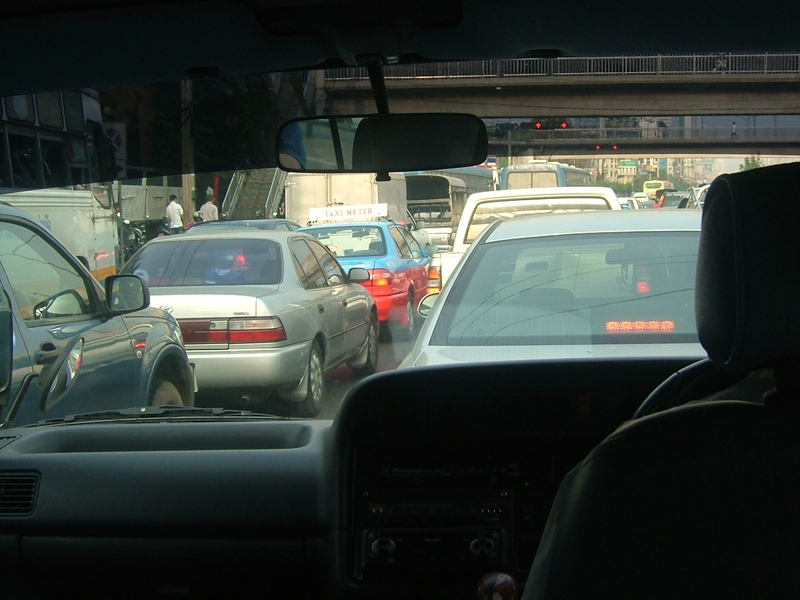 バンコク市街大渋滞