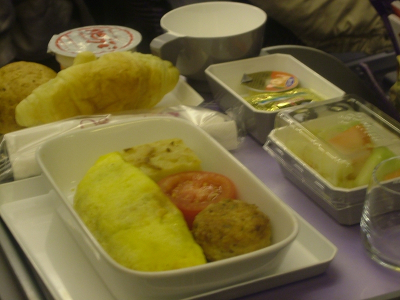 タイ航空の朝食
