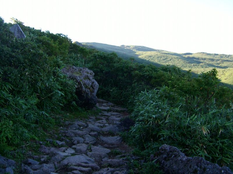石段の道