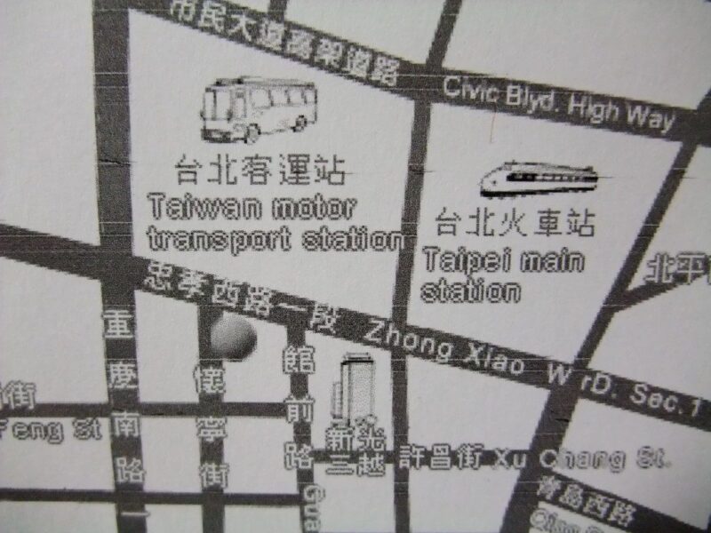 懷寧旅店の地図