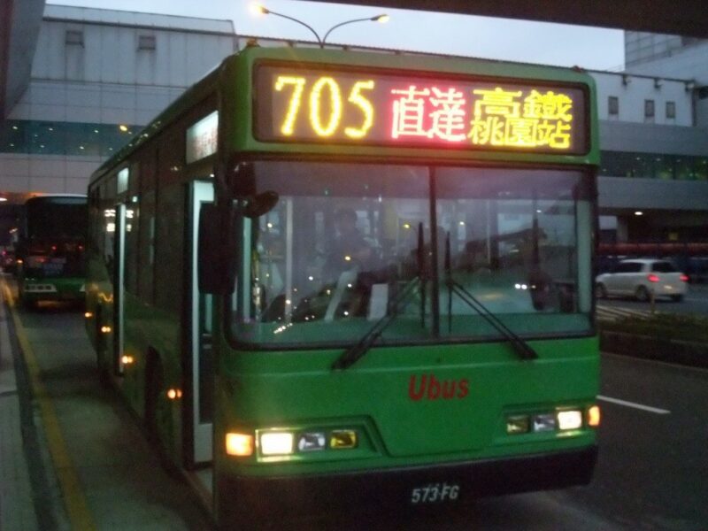 高鐵桃園站行きの直通バス。今回は利用していない
