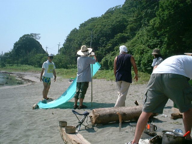 タープ制作中
