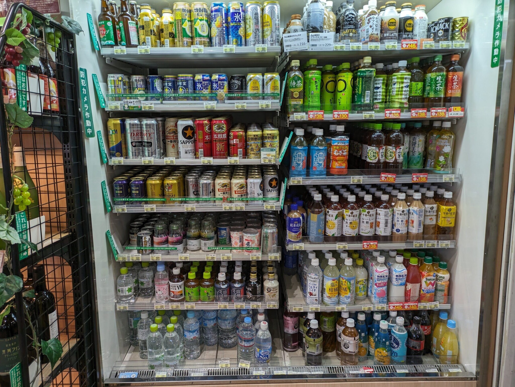 飲料冷蔵庫。地ビールから特茶まで。氏の煩悩と健康意識が交差する補給の要件定義。